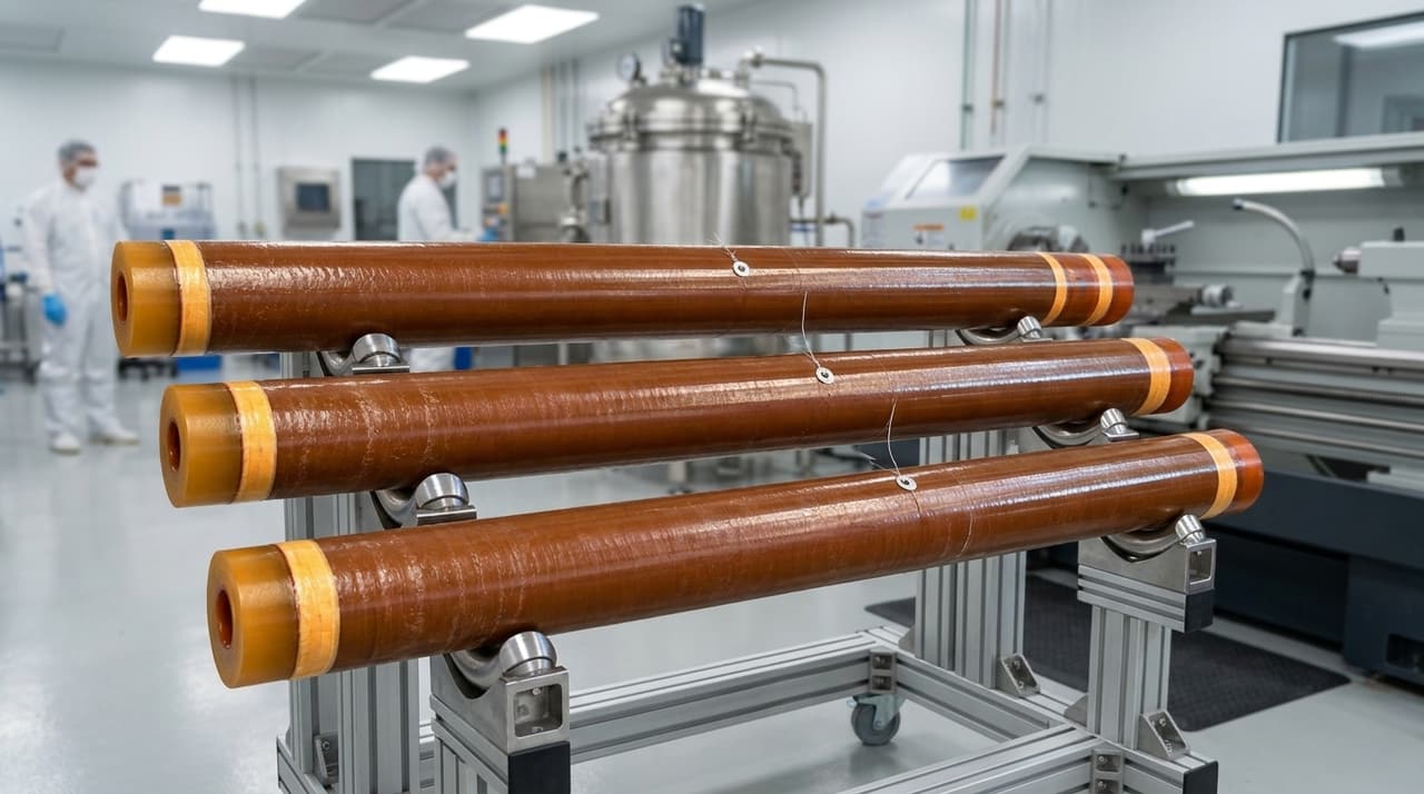 52 kV to 800 kV resin-impregnated paper (RIP) capacitive-graded internal bushing cores in VPI cleanroom