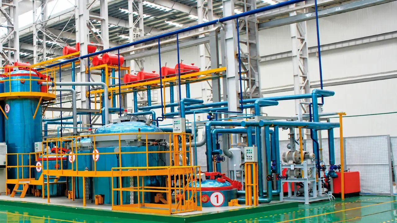 OIP bushing production-line equipment in a workshop